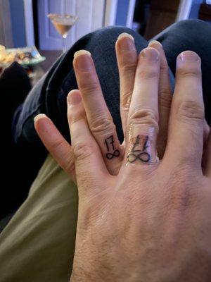 Wedding band tattoos