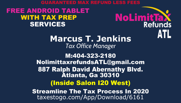 No Limit Tax Refunds - Atlanta