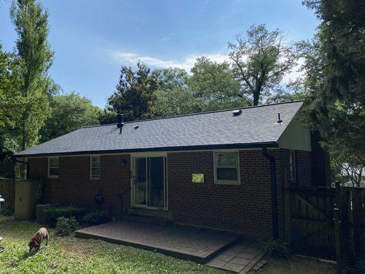 New roof and gutters