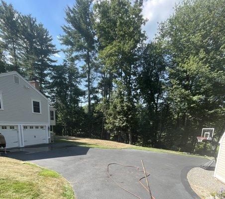 Driveway before applying sealcoat.