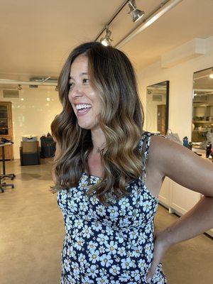 Balayage and cut by vanessa