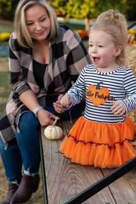 Sweet mommy and me photo taken at Cornucopia Farm in Scottsburg, Indiana