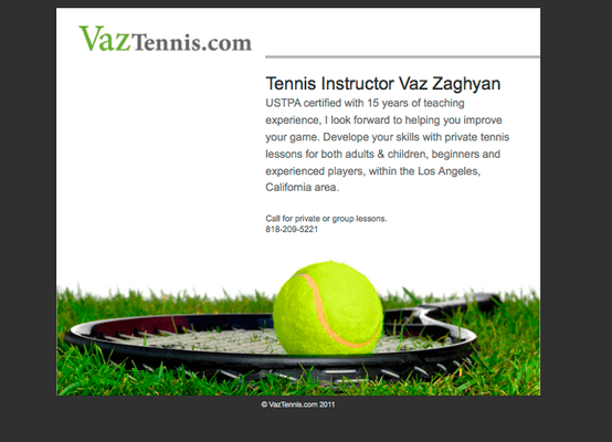 VazTennis lessons