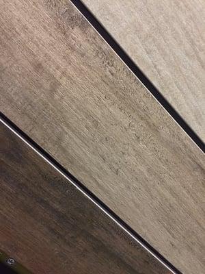 Some Options in Faux Wood Tile which are hot on today's flooring scene.