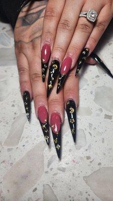 Long and straight nails