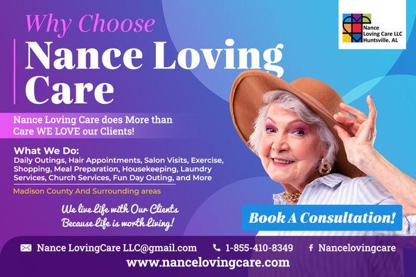 Looking for a loving caring home health care provider for your loved one give us a call