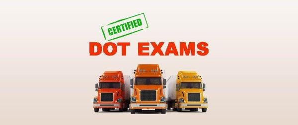 Call our office and schedule your CDL/DOT examination. Quick and easy scheduling. Efficient and accurate testing.