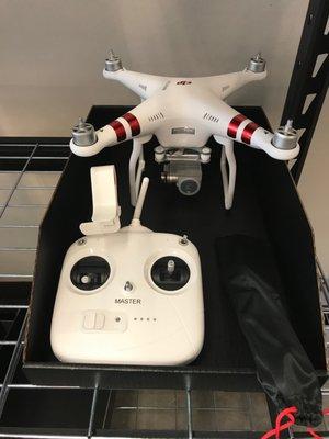 A DJI Phantom 3 in for repair