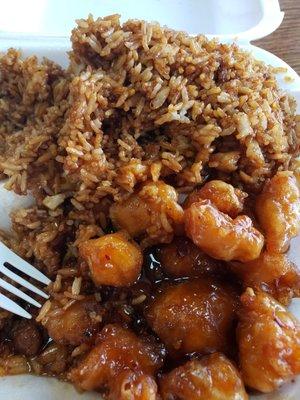 Orange Chicken Lunch Special