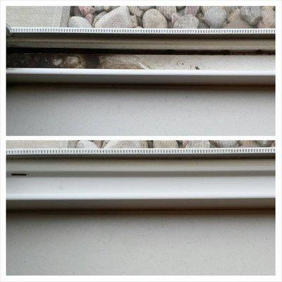 Window tracks Before and After