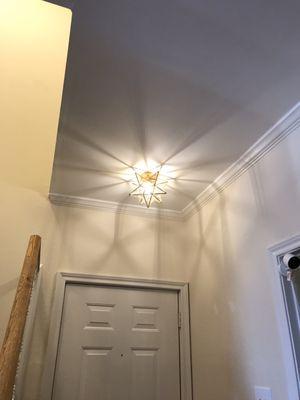 New entryway light fixture