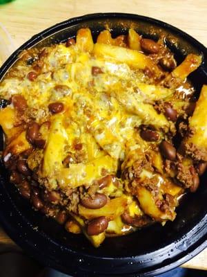 Chili cheese fries, a big seller