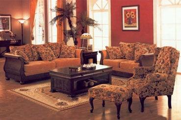 Beautiful living room upholstered set