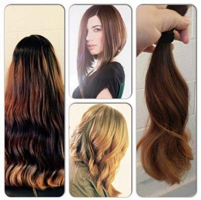 Top center picture was the Look they brought to me. There is the before and after, this was such a fun hair cut!!!