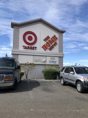 Monday, May 20, 2019: sign for North Valley Plaza at Jacks Valley Rd. and US Rt. 395.