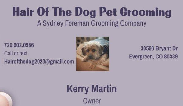 Sydney Foreman Grooming