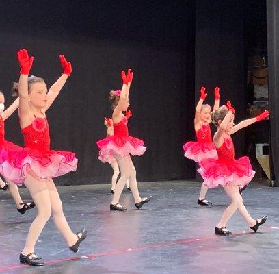 Young tap dancers at Needham Dance Theatre