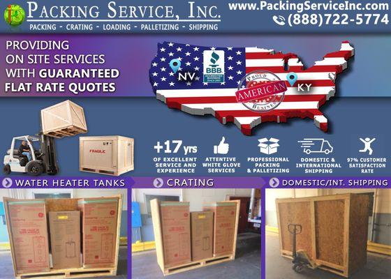 GE Appliances - Crating Appliances and Shipping from Kentucky to NV with Packing Service, Inc.