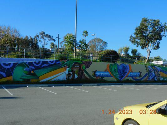 When you go on the trolley you can see the entire mural and the sheer size is one to see.