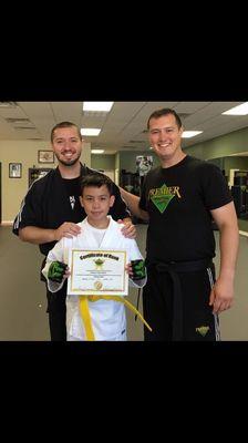 Really proud of this young man! He did a great job on getting his Yellow Belt