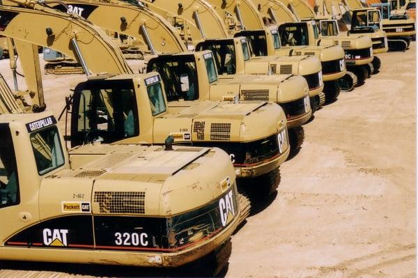 Cat excavators sold to Asia!