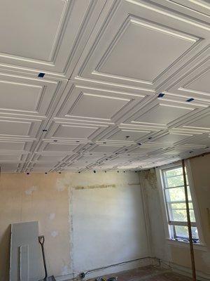 Ceiling tile installation