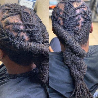 Retwist and cut by Clyde T. Brown @indulgehairanddayspa (432)530-4347