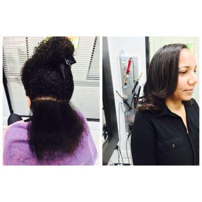 Natural hair blow out!!