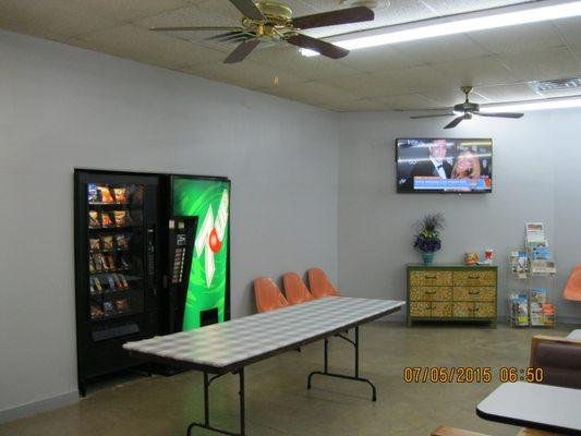 Vending/TV area