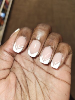 French gel manicure  close up