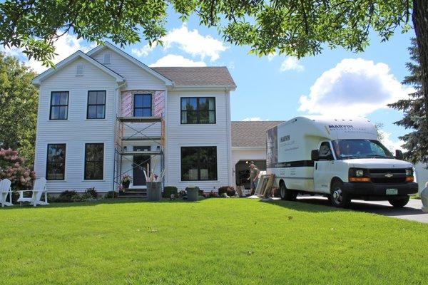 In progress replacement window installation services from Windows & Doors By Brownell