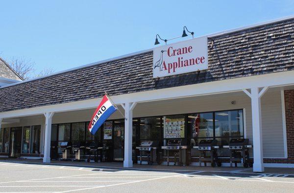 Visit our Orleans showroom in Orleans Marketplace (next to Staples) at 136 Route 6A. Open 6 days a week! Learn more at craneappliance.com