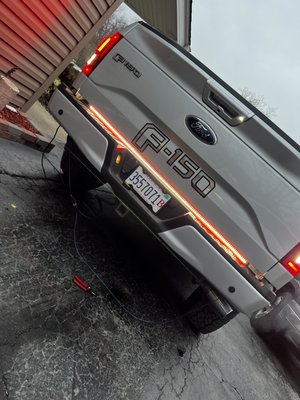 Ford f150 with back tail gate led