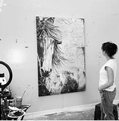 Procaccio's equine paintings are her most sought after series.