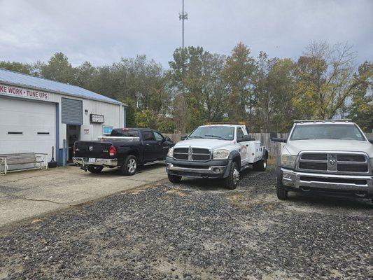 Clean well maintained tow trucks