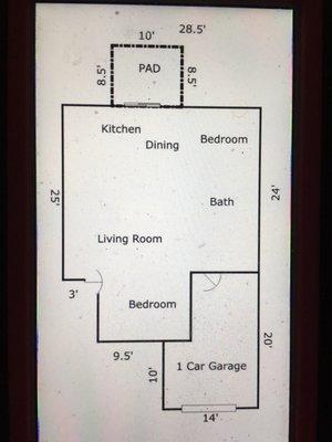 Floor for plan bullhead City