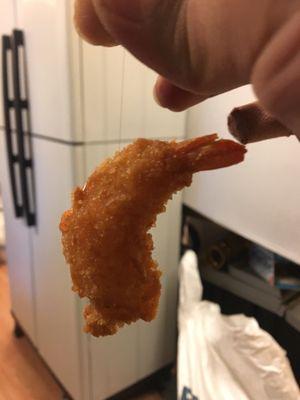 Fried shrimp with hair anyone ?