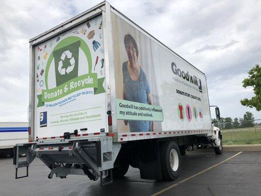 Truck Wrap For Goodwill Industries