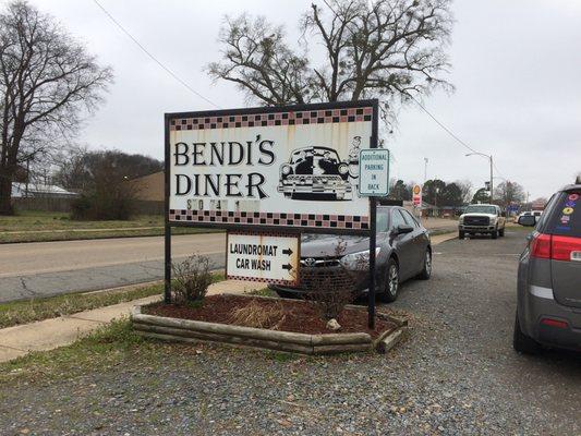 sign in front of restaurant