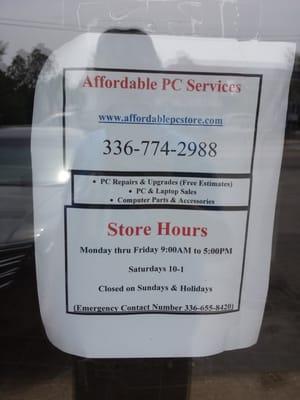 Store hours