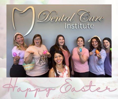 Happy Easter every bunny from your peeps  at Dental Care Institute!