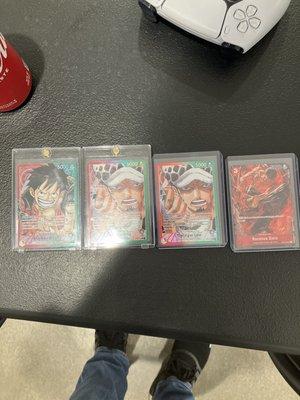 These are my pulls from the OP-01 cases I had gotten here