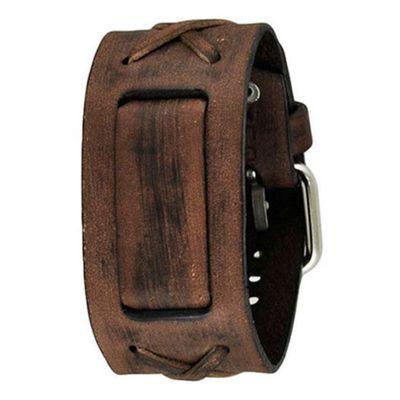 Nemesis BFXB Vintage brown leather cuff band
size 10.5 inches x 1.5 inches