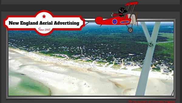 Fly your aerial banner over New England, Cape Cod, Boston, and Providence!