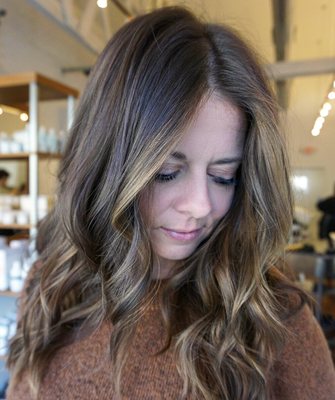 Balayage + cut by Jessica