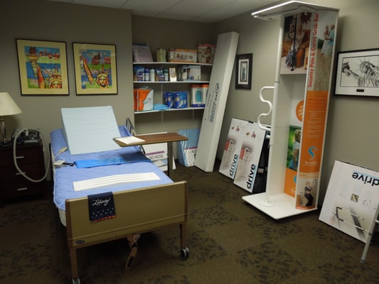 We offer full-electric hospital beds and a variety of accessories