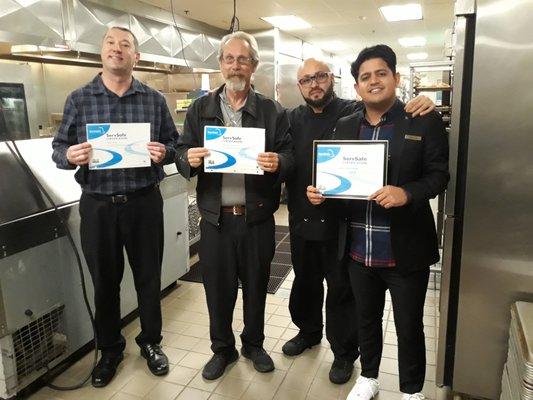 ServSafe Food Safety Manager Certificates!