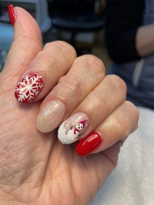 Christmas nails ready