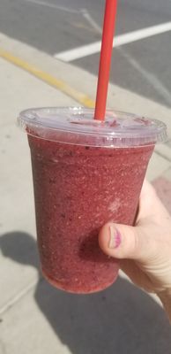 Blueberry strawberry smoothie