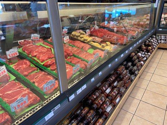 The fresh beef case.